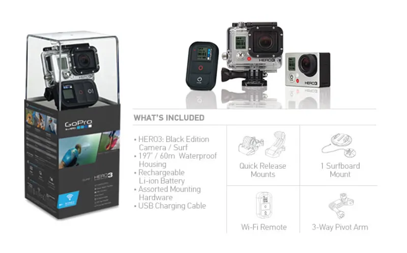 Go Pro HD Hero 3 Black Surf-4