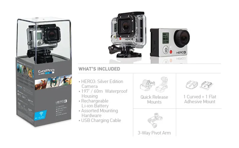 Go Pro HD Hero 3 Silver-2