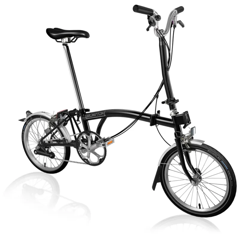 Brompton C-Line High Bar 6 Speed H6L in Black