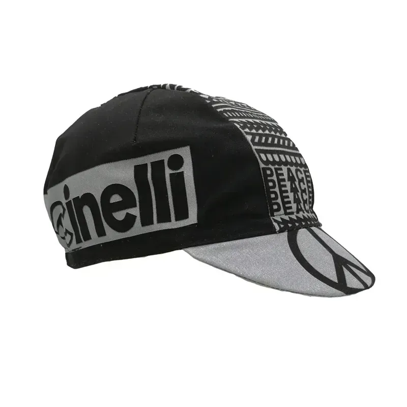 Cinelli Cycling Cap in Peace Black