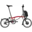 Brompton C Line Explore H6L Electric Folding Bike in House Red