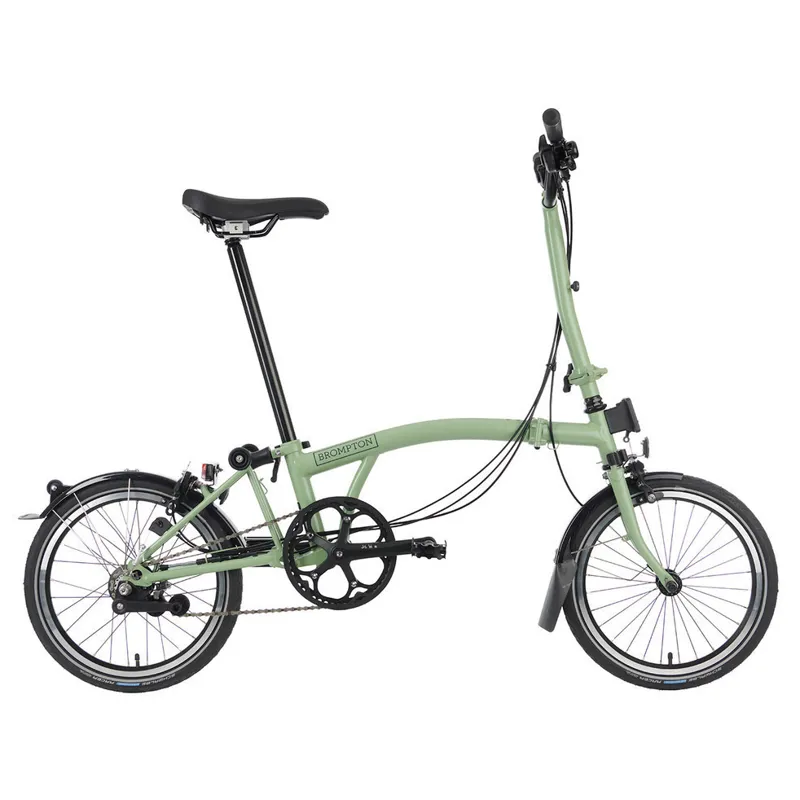 Brompton C-Line Explore 6 Speed H6L with High Bar in Matcha Green