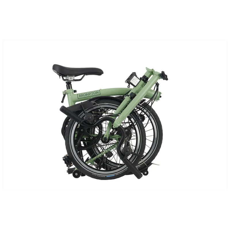 Brompton C-Line Explore 6 Speed H6L with High Bar in Matcha Green-2