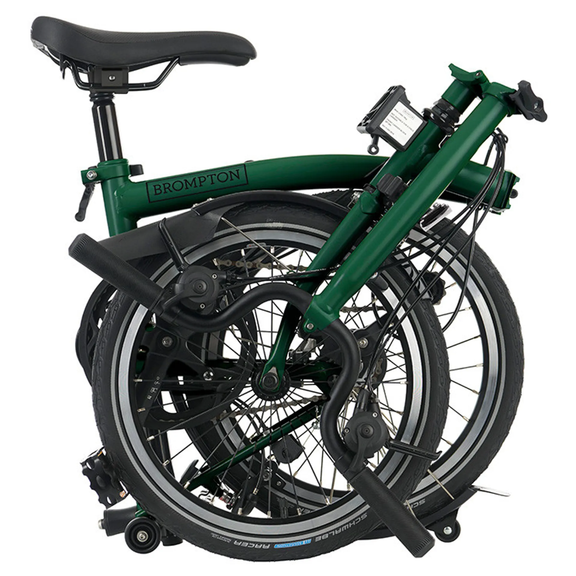 Brompton C-Line Explore 6 Speed H6L with High Bar in Racing Green