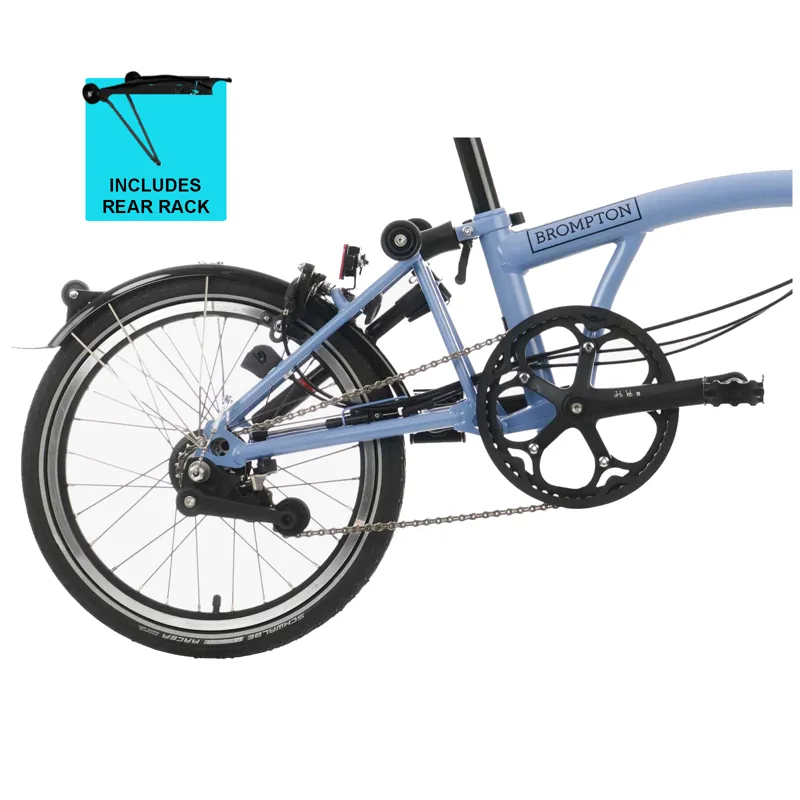 Brompton C-Line Explore High Bar 6 Speed H6R in Cloud Blue-7