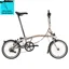 Brompton C-Line Explore Mid Bar 6 Speed with Rack M6R Dune Sand