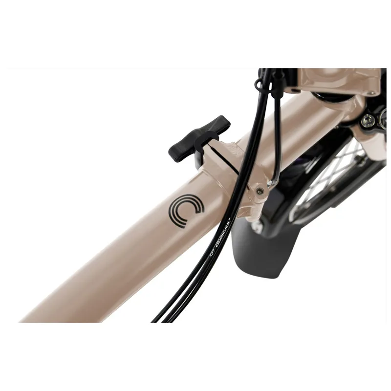 Brompton C-Line Explore Mid Bar 6 Speed with Rack M6R Dune Sand-4