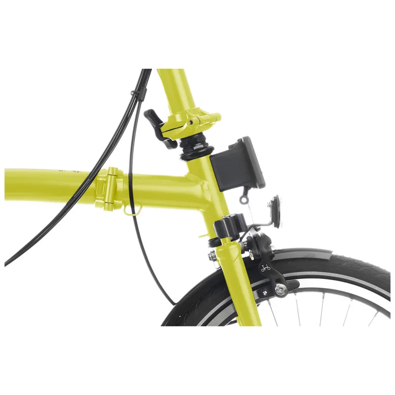 Brompton C-Line Explore Mid Bar 6 Speed with Rack M6R Yuzu Lime-5