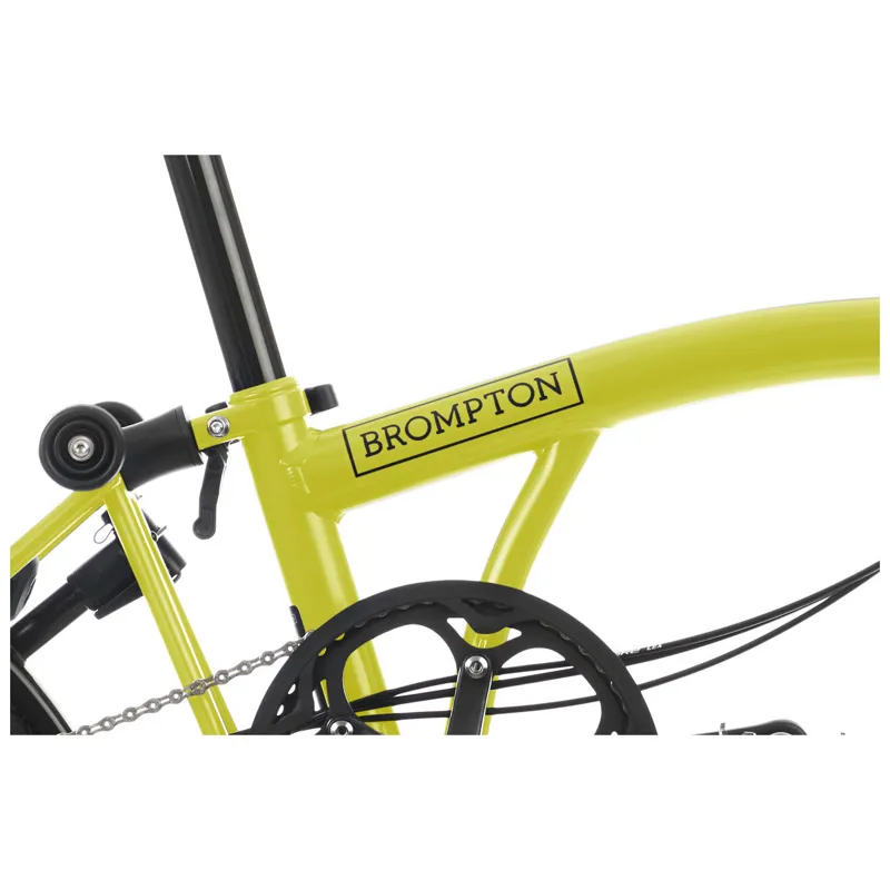 Brompton C-Line Explore Mid Bar 6 Speed with Rack M6R Yuzu Lime-6