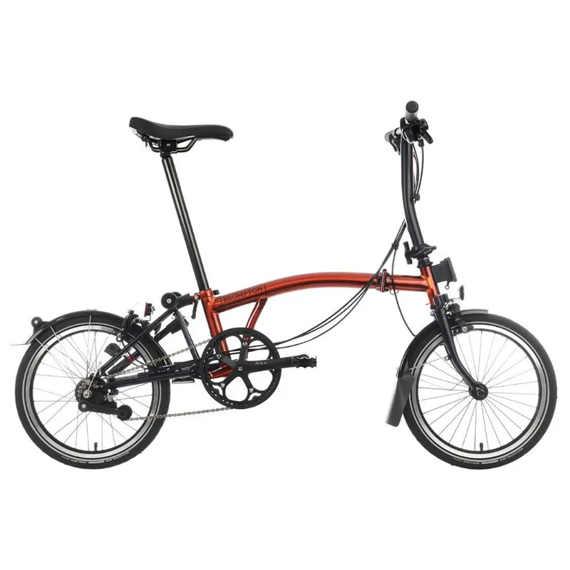 Brompton C-Line Explore Low Bar 6 Speed S6L in Flame Lacquer