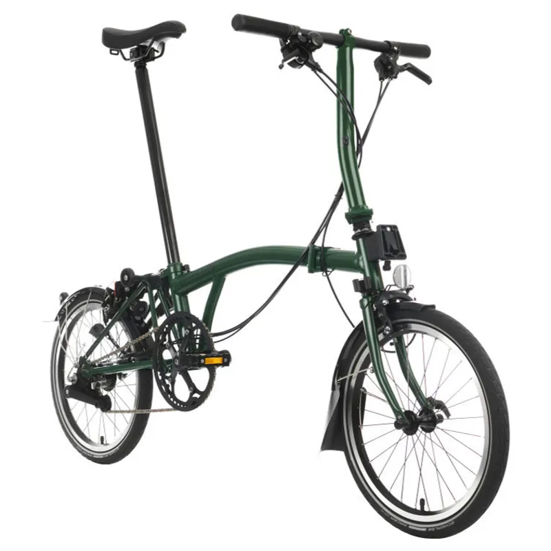 Brompton C-Line Explore Low Bar 6 Speed S6L in Racing Green-1