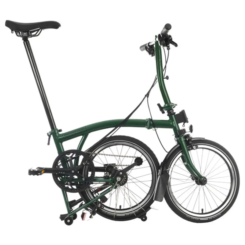Brompton C-Line Explore Low Bar 6 Speed S6L in Racing Green-2