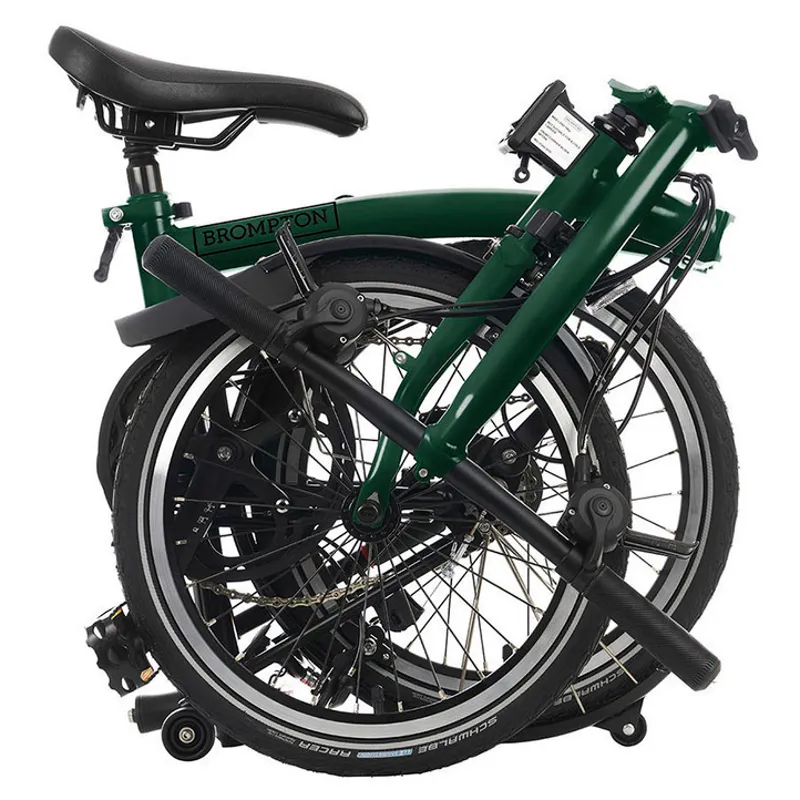 Brompton C-Line Explore Low Bar 6 Speed S6L in Racing Green-3