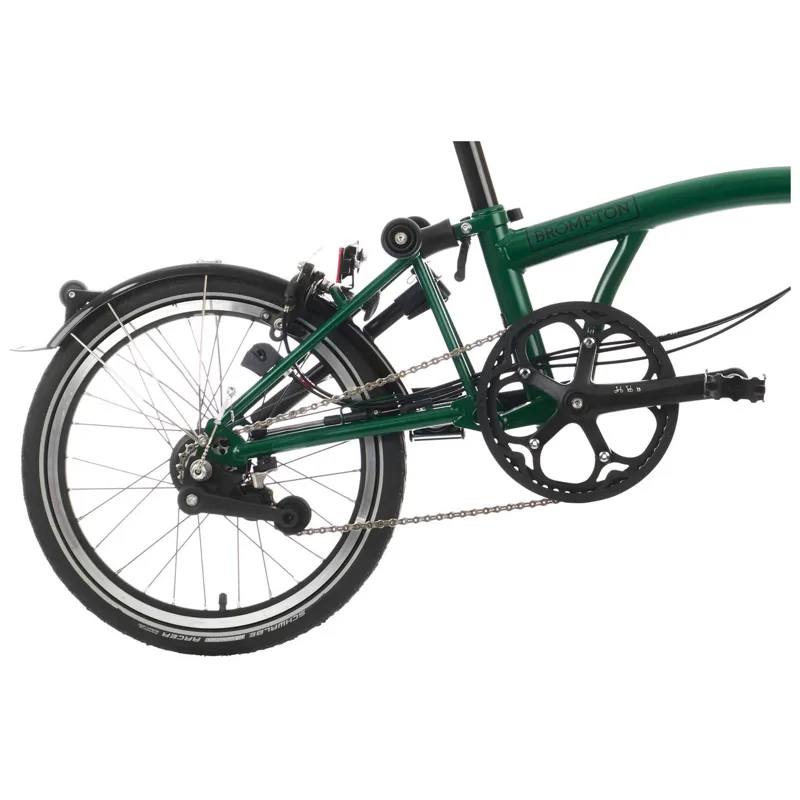 Brompton C-Line Explore Low Bar 6 Speed S6L in Racing Green-4