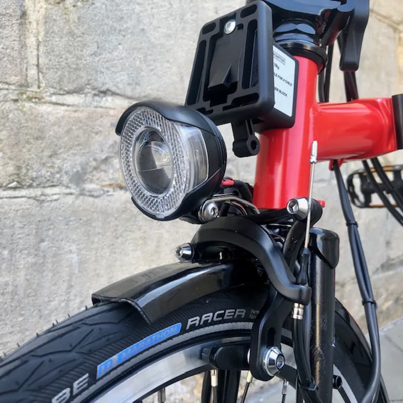 Brompton M6R Limited Black Edition in Rocket Red with Upgrades-4