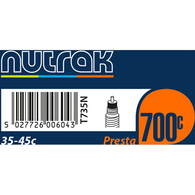 Nutrak 700 x 35 - 45c Presta Inner Tube