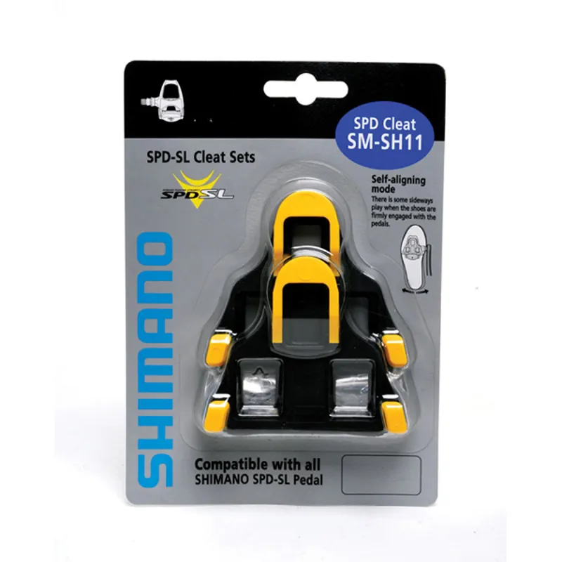 Shimano SPD SL Cleat with Float in Yellow-2