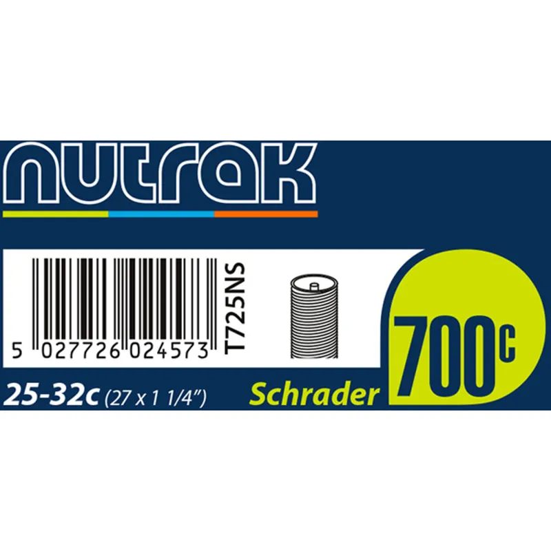 Nutrak 700 x 25 - 32c Schrader Inner Tube