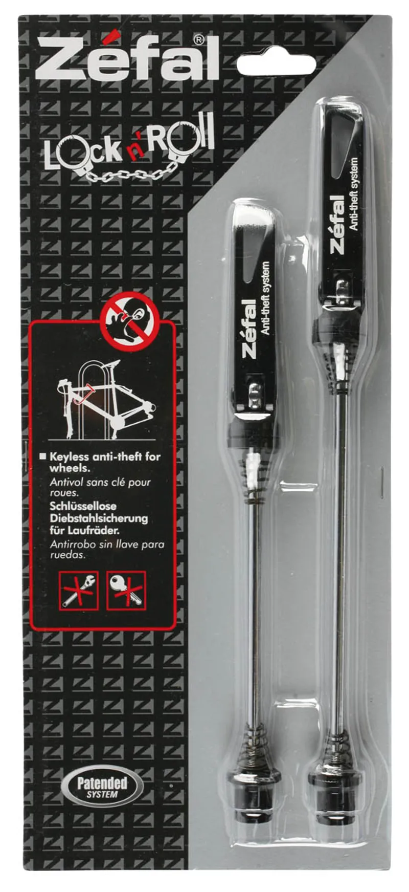 Zefal Lock n Roll Wheel Skewer Set