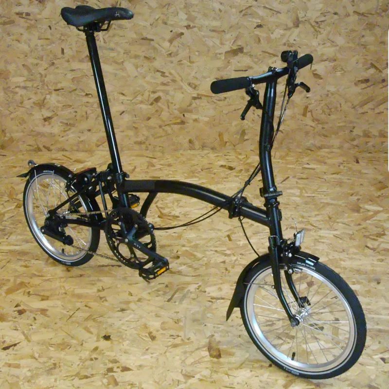 Brompton Bicycles Black Edition S2L All Black Folding Bike Brompton Bicycles Black Edition S2L All Black Folding Bike