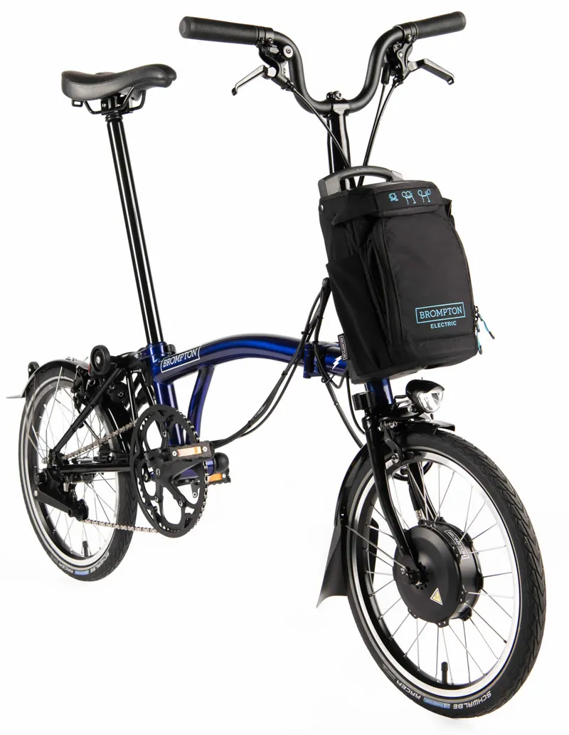 Brompton M6L Bolt Blue Lacquer Electric Folding Bike