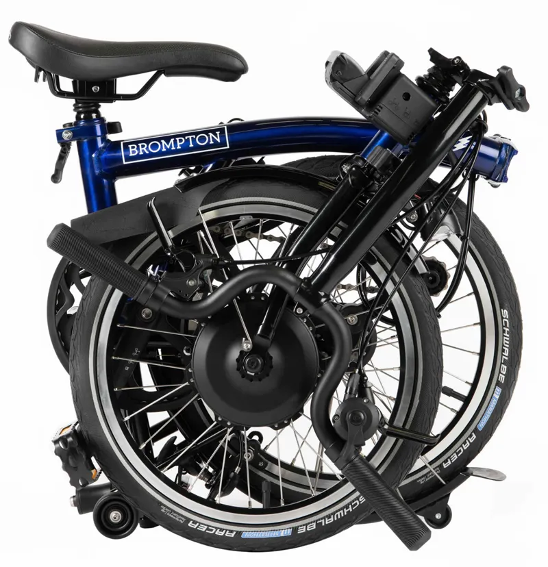 Brompton M6L Bolt Blue Lacquer Electric Folding Bike