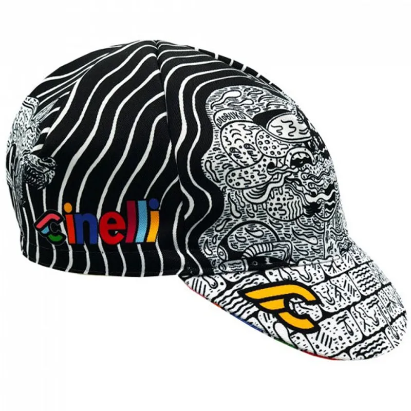 Cinelli Louie Cordero Lolobuko Cycling Cap in Black/White