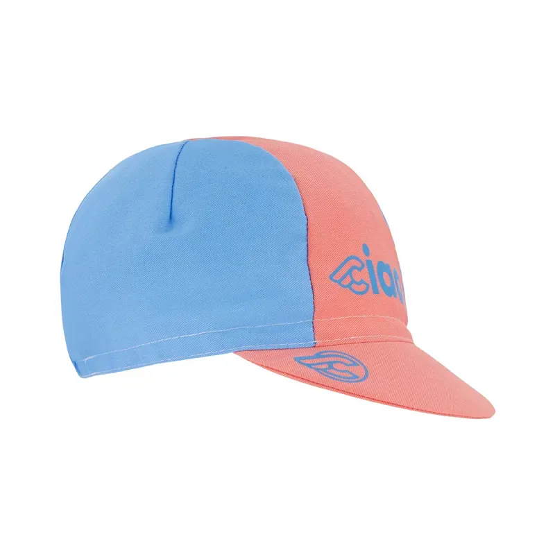 Cinelli Ciao Cycling Cap in Pink/Light Blue