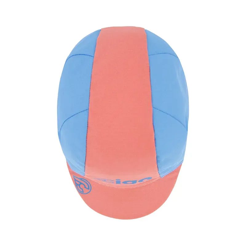 Cinelli Ciao Cycling Cap in Pink/Light Blue-3