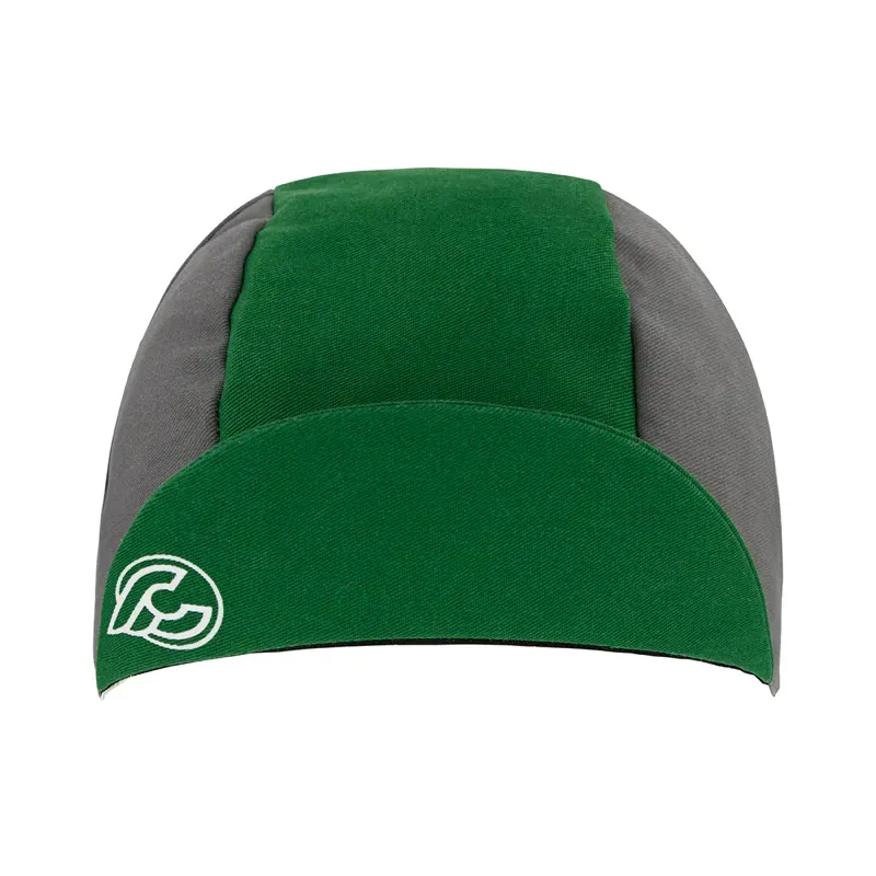 Cinelli Logotype Cycling Cap in Green/Grey-1
