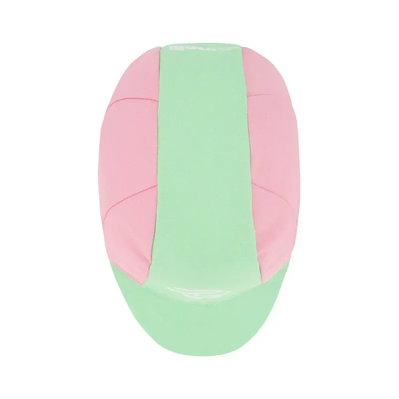 Cinelli Winged Logo Cycling Cap in Pink/Green-3