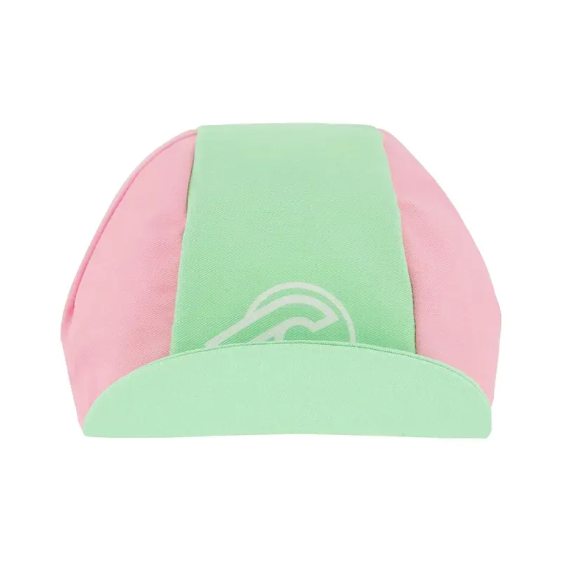 Cinelli Winged Logo Cycling Cap in Pink/Green-2