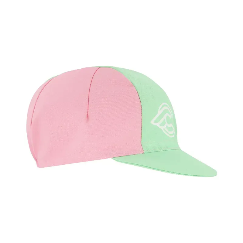 Cinelli Winged Logo Cycling Cap in Pink/Green
