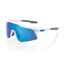 100% Speedcraft XS Mirror Blue Lens Sunglasses in Matt White