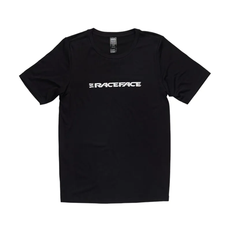 2022 Race Face Classic Logo T-Shirt in Black