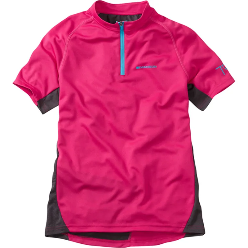 Madison Trail Short Sleeved Youth Jersey in Pink