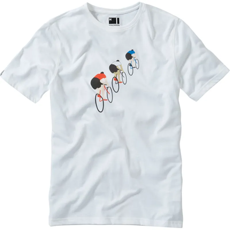 Madison Tech Britain Mens T-Shirt in White