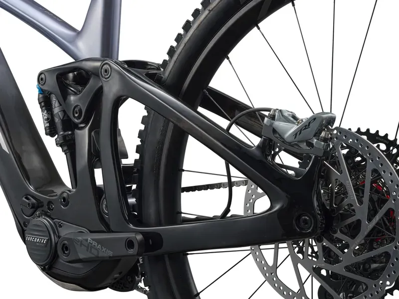 Giant Reign Advanced E+ 1 Electric Mountain Bike in Mercury/Carbon Smoke-6