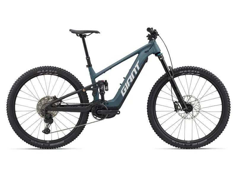 Giant Stance E+ 0 Electric Full Suspension MTB in Deep Lake/Black