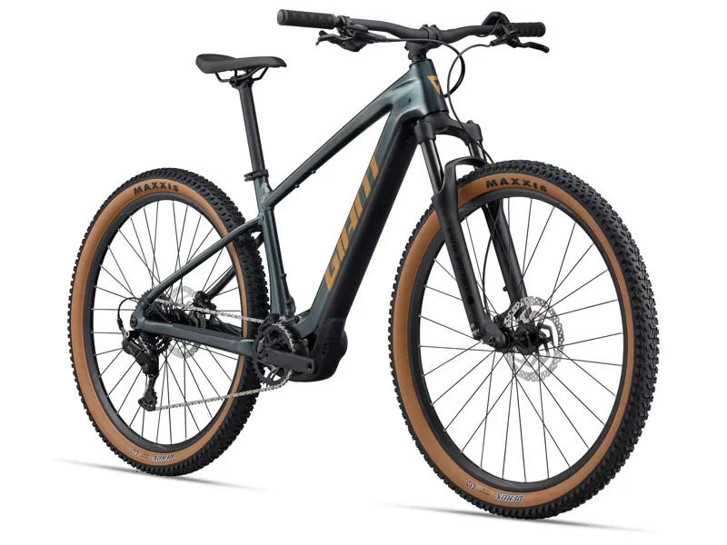 Giant Talon E+ eMountain Bike in Asphalt Green-1