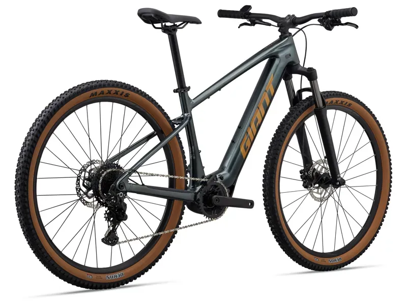 Giant Talon E+ eMountain Bike in Asphalt Green-2