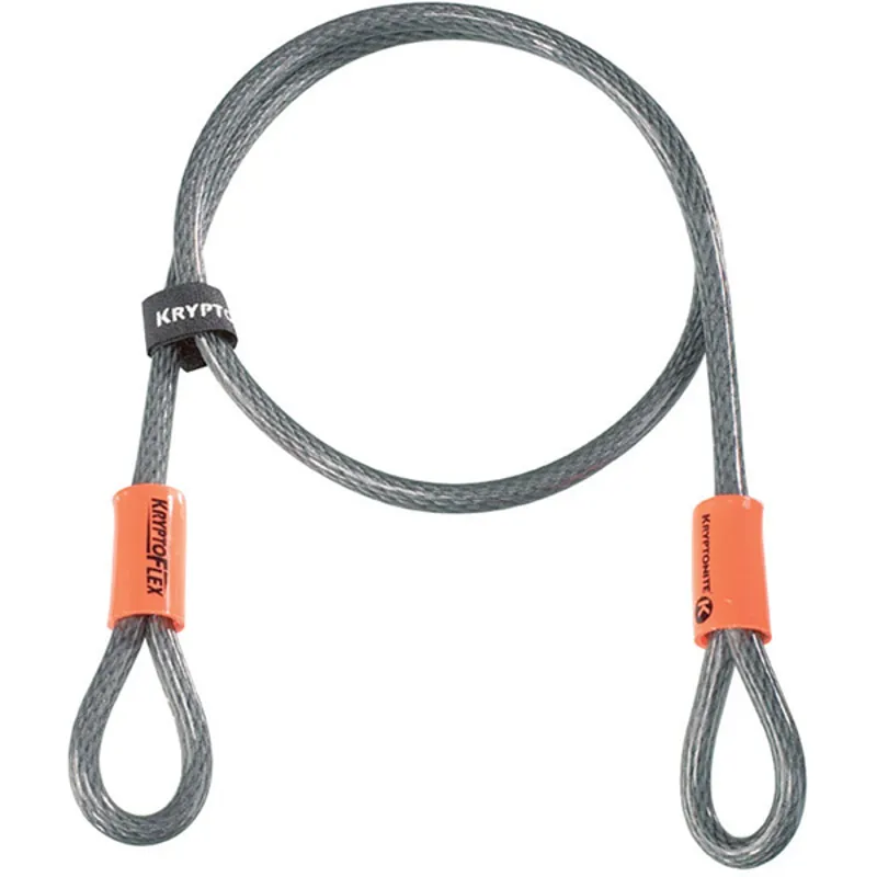 Kryptonite Kryptoflex 7ft Cable Lock in Grey/Orange-2
