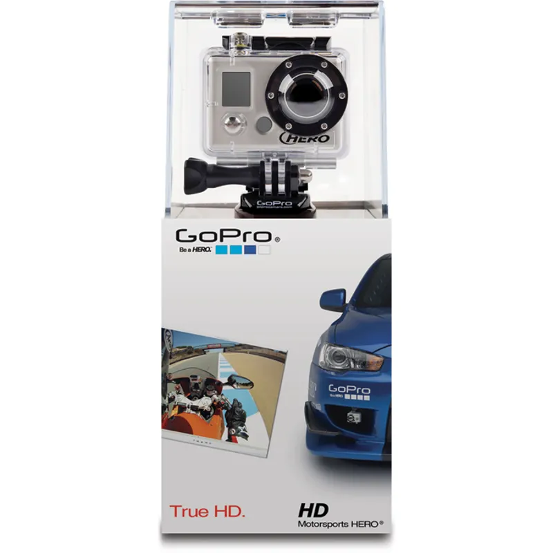GoPro HD Hero camera with Motorsports mount kit and accessories