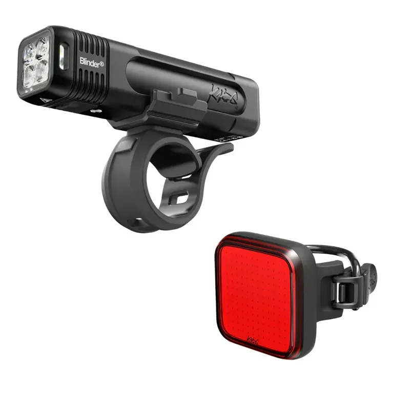Knog Blinder Pro 1000 Front with Blinder 100 Rear Light Set