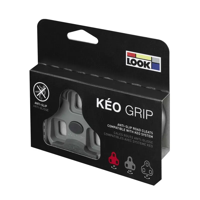 Look Keo Grip 4.5 Degree Float Cleats in Grey-4