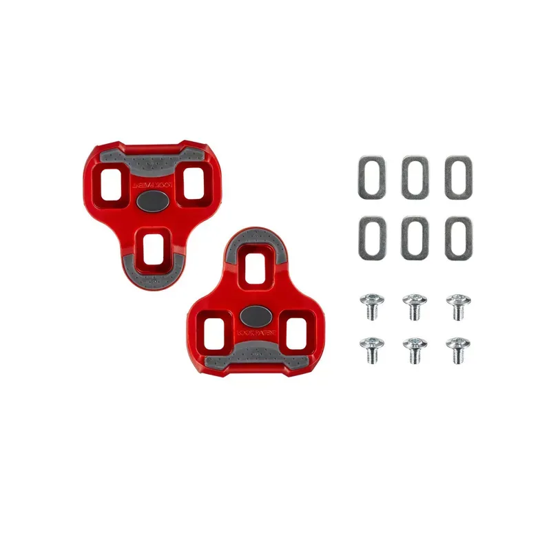 Look Keo Grip 0 Degree Float Cleats in Red-3