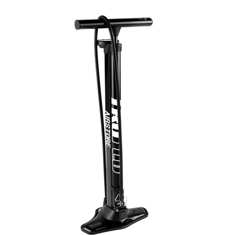 Truflo Airstore Track Pump for Tubeless Tyres in Black