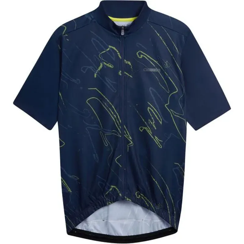 Madison Sportiv Short Sleeve Ink Navy Brushstrokes Jersey in Small