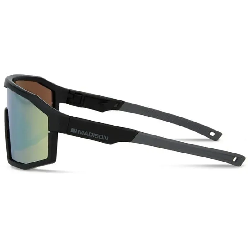 Madison Enigma Sunglasses - Matt Black - Bronze Mirror / Amber / Clear-1