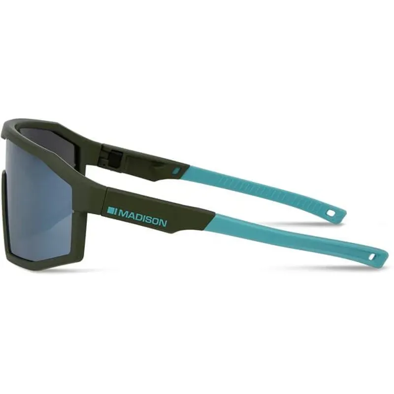 Madison Enigma Sunglasses - Matt Olive - Smoke Mirror / Amber / Clear-1